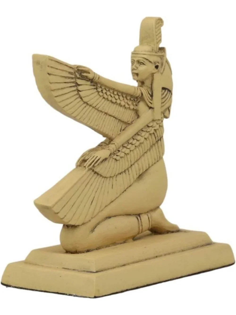 Mini Egyptian Hieroglyphic Winged Goddess Maat Figurine | 3.25